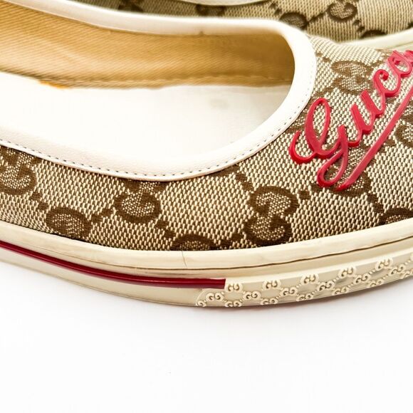 Gucci GG Supreme Monogram Slip On Flats Size 39, 9 - Picture 11 of 14